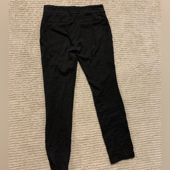 Dahlia Gray Patterned Stretchy Professional Pants - Picture 4 of 4